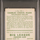 1933 Goudey Chuck Klein #128 PSA 4
