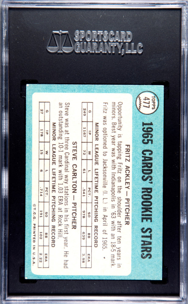 1965 Topps Steve Carlton #477 SGC 6.5