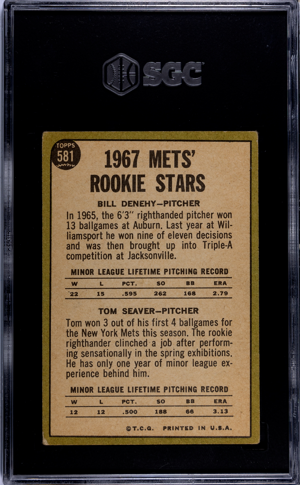 1967 Topps Tom Seaver #581 SGC 1.5