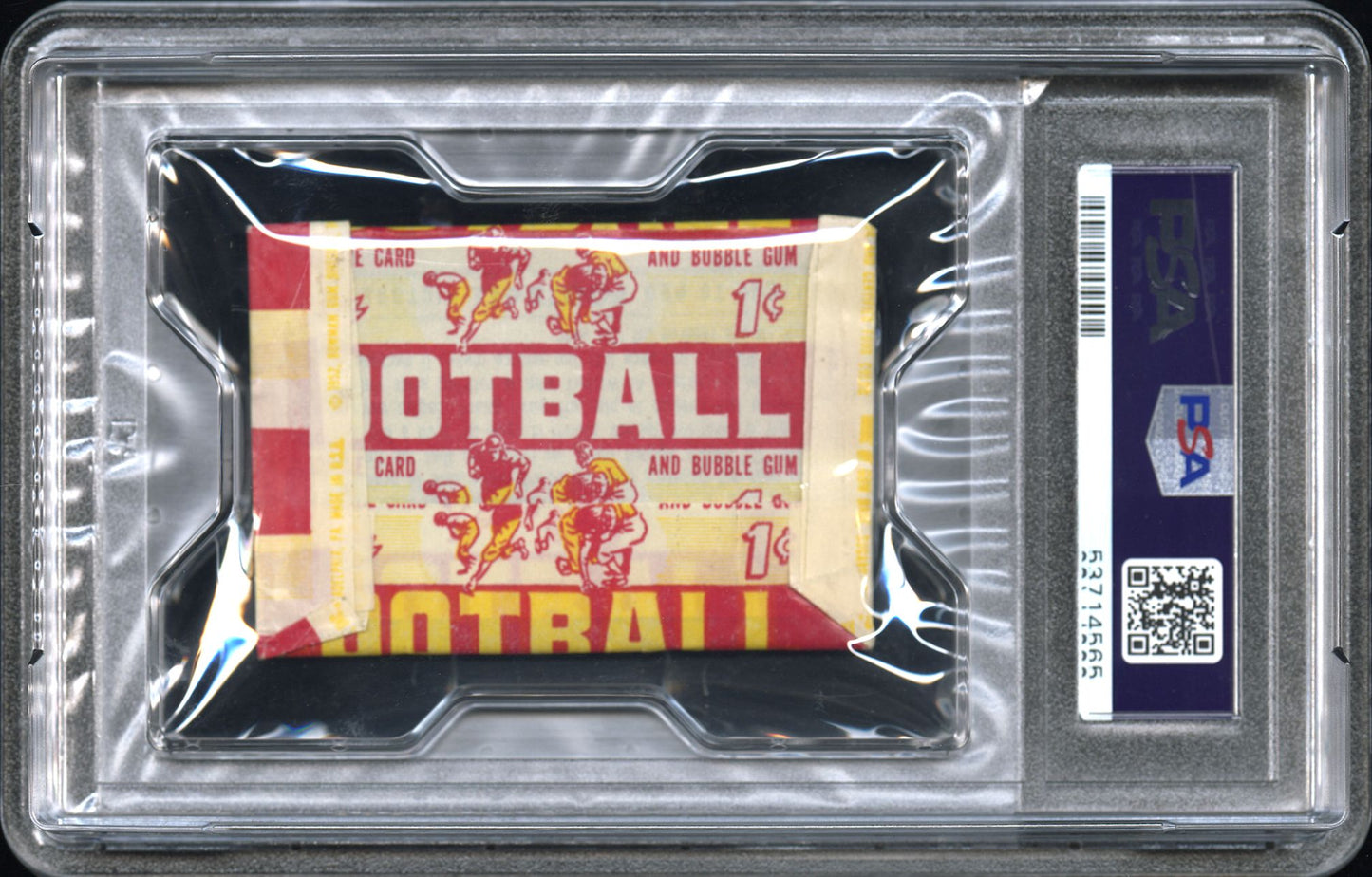 1952 Bowman Football Small Pack 1 Cent PSA 8