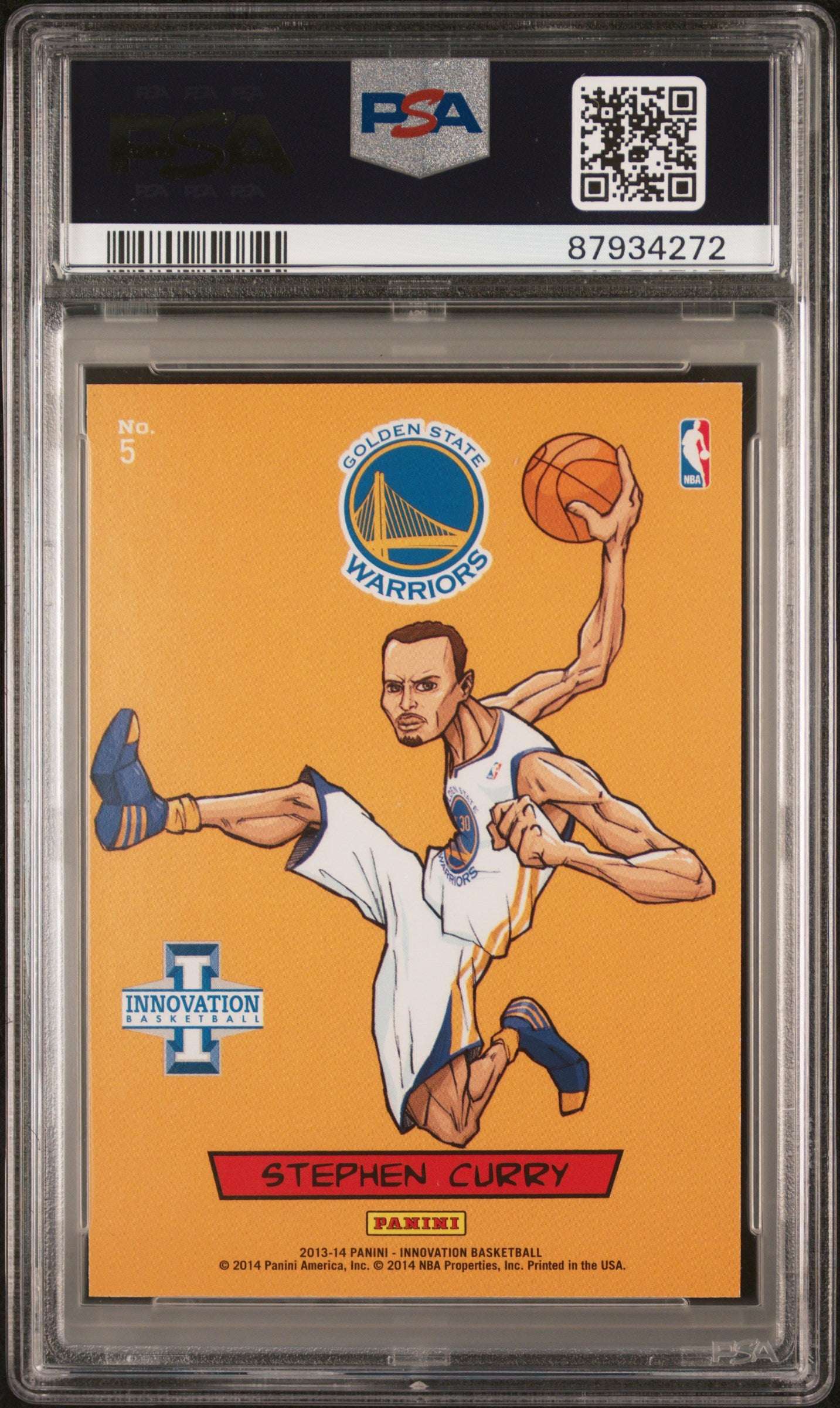 2013 Panini Innovation Kaboom! Stephen Curry #5 PSA 9