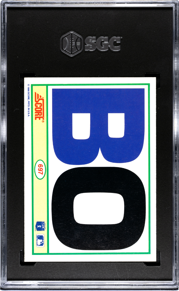 1990 Score Bo Jackson #697 SGC 10