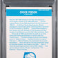1987 Fleer Sticker Chuck Person #10 PSA 7 Auto 10