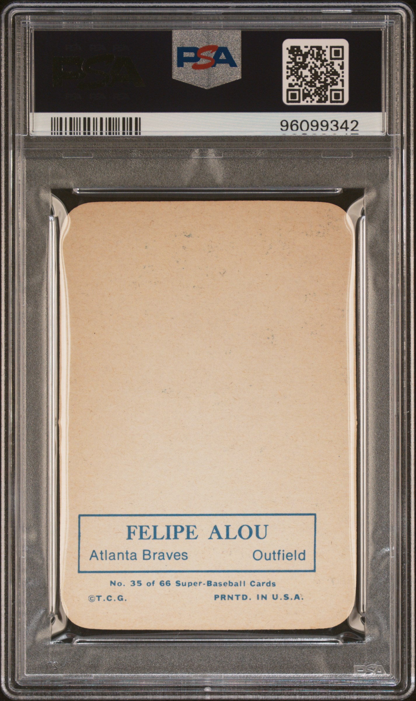 1969 Topps Super Felipe Alou #35 PSA 8.5
