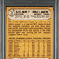 1968 Topps Denny Mclain #40 PSA 8 Auto 10