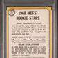 1968 Topps Mets Rookies #177 Mets Rookies PSA 6 Auto 10
