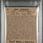 1939 Play Ball Dutch Leonard #21 PSA 5
