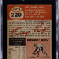 1953 Topps Satchel Paige #220 SGC 4