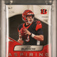 2020 Panini Spectra Aspiring Patch Autographs Joe Burrow #1 Pat. Au Wave PSA 8.5