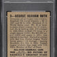 1948 Leaf Babe Ruth #3 PSA 3