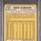 1968 Topps Milton Bradley Bob Gibson #100 PSA 4