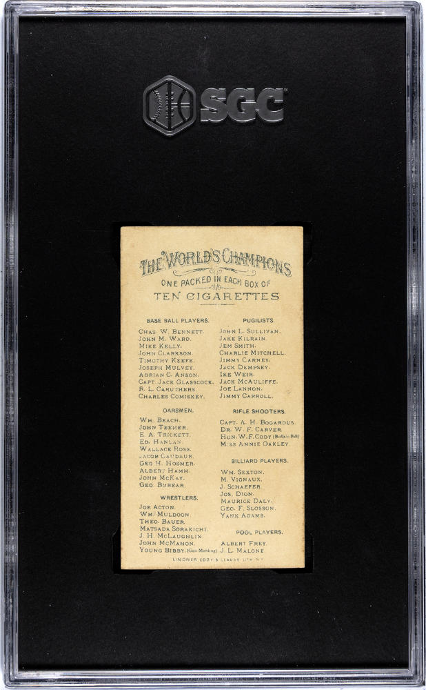 1887 Allen & Ginter N28 World Champions Timothy Keefe SGC 5