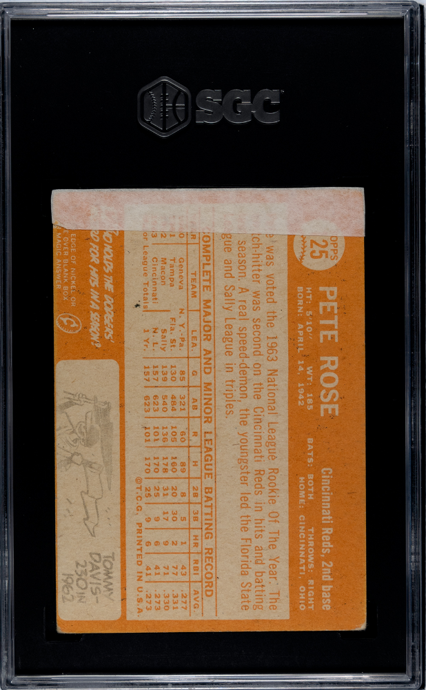 1964 Topps Pete Rose #125 SGC A