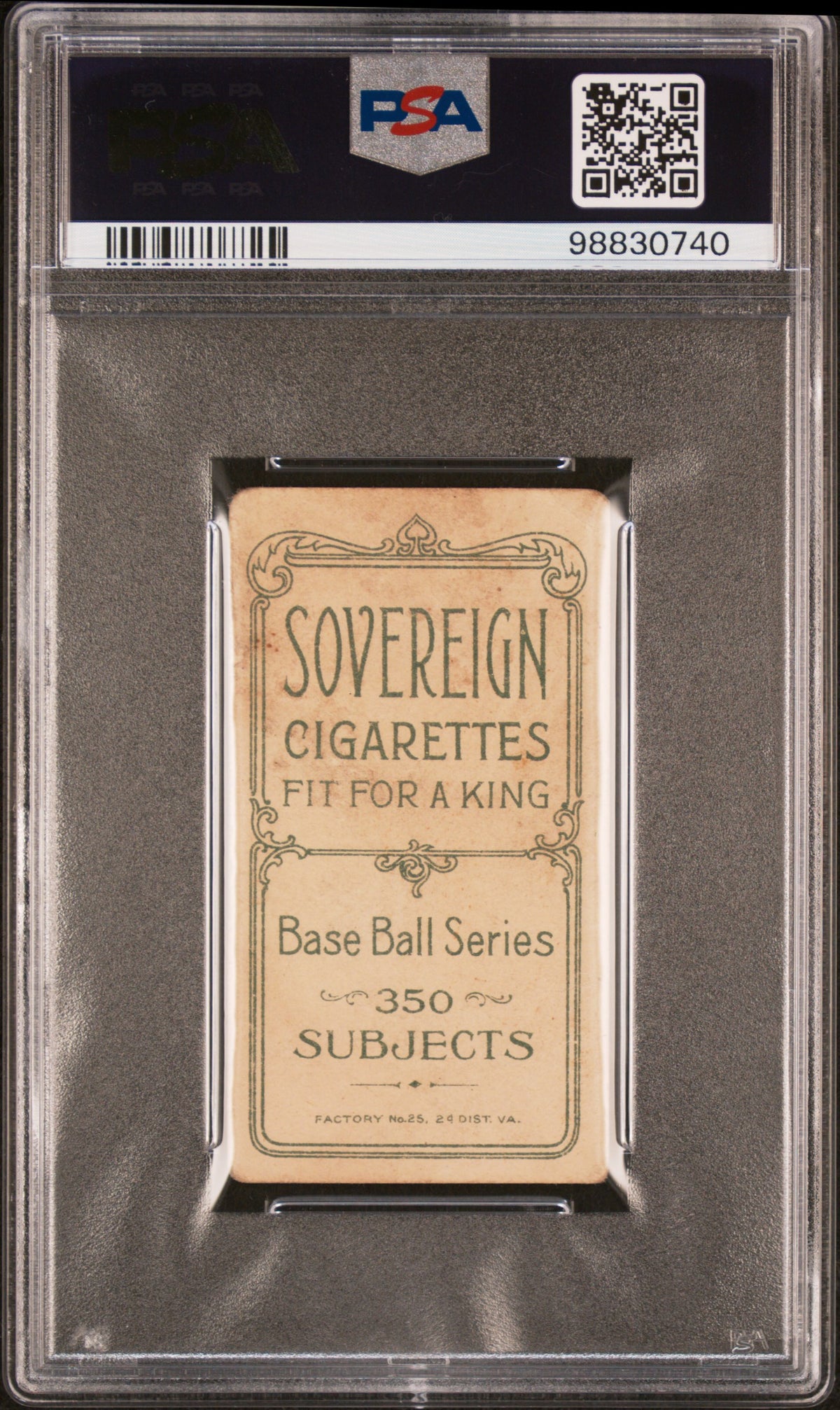 1909-11 T206 Sovereign 350 Moose Mccormick PSA 1
