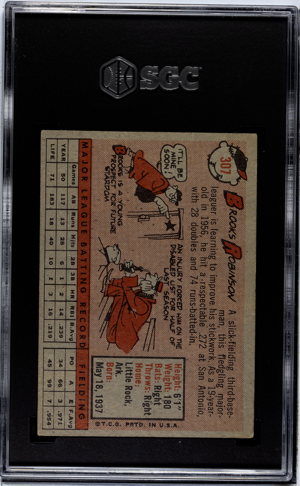1958 Topps Brooks Robinson #307 SGC 4
