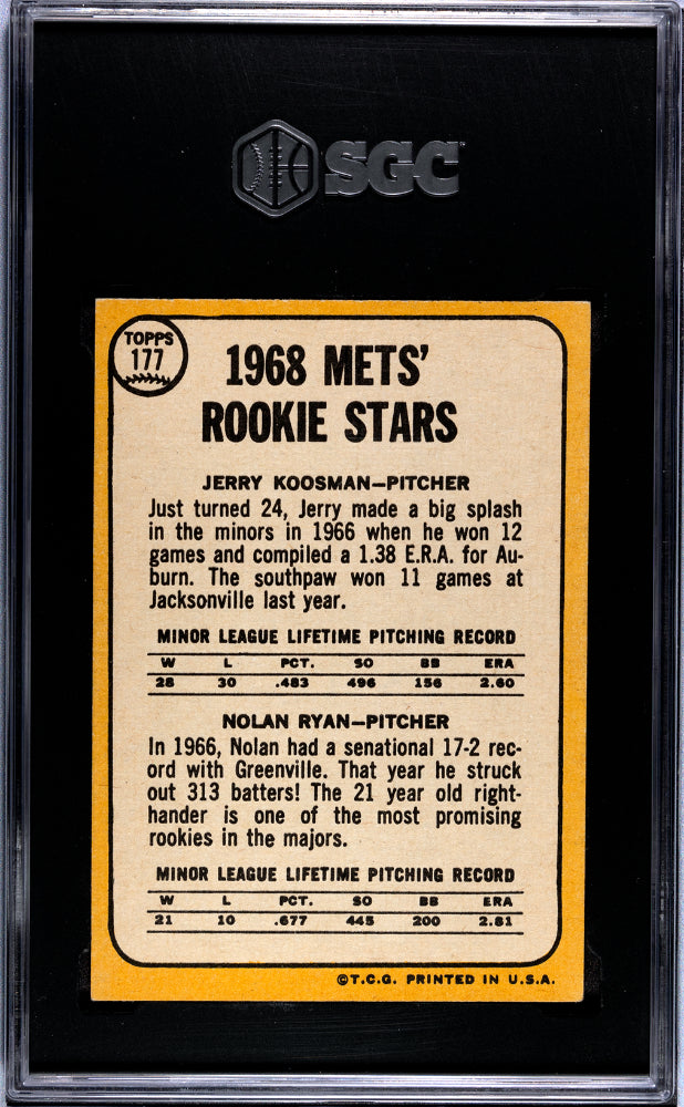 1968 Topps Nolan Ryan #177 SGC 6.5