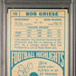 1968 Topps Bob Griese #196 PSA 8