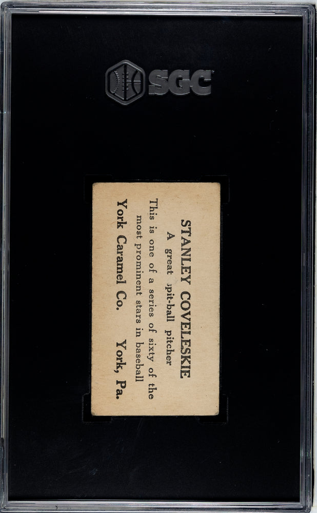 1927 York Caramels (E210) Stanley Coveleskie #57 Type SGC 4