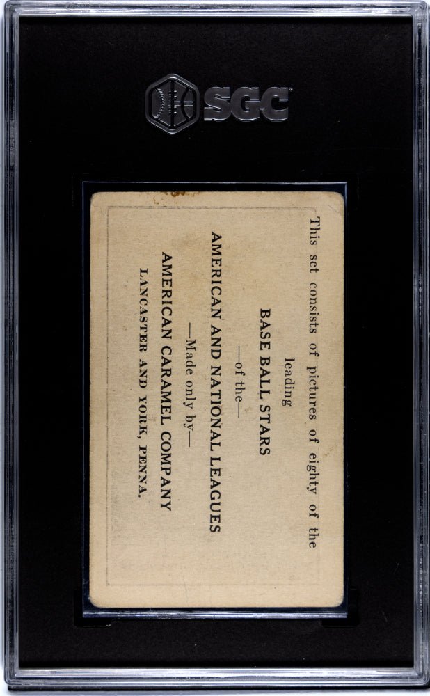 1921 American Caramel Co. Series of 80 (E121) Eddie Collins SGC 2.5