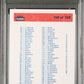 1986 Fleer Checklist 1-132 #132 PSA 9