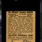 1948 Leaf Gum Co. Sammy Baugh #34 SGC 2