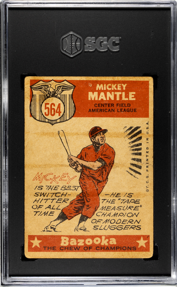 1959 Topps Mickey Mantle #564 All Star SGC 2