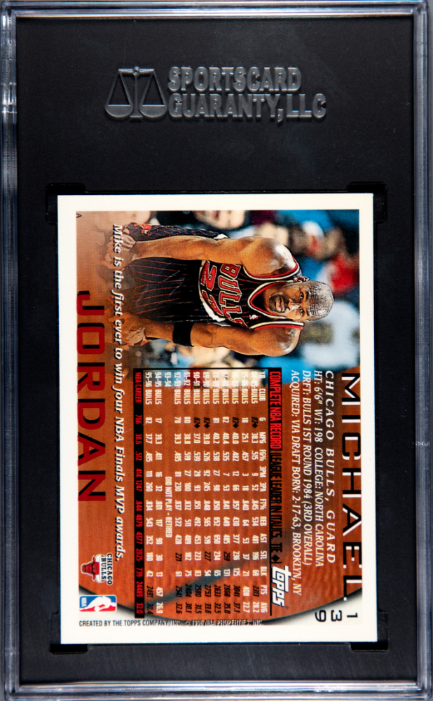 1996 Topps Michael Jordan #139 SGC 9.5