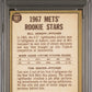 1967 Topps Mets Rookies #581 B. Denehy T. Seaver PSA 5