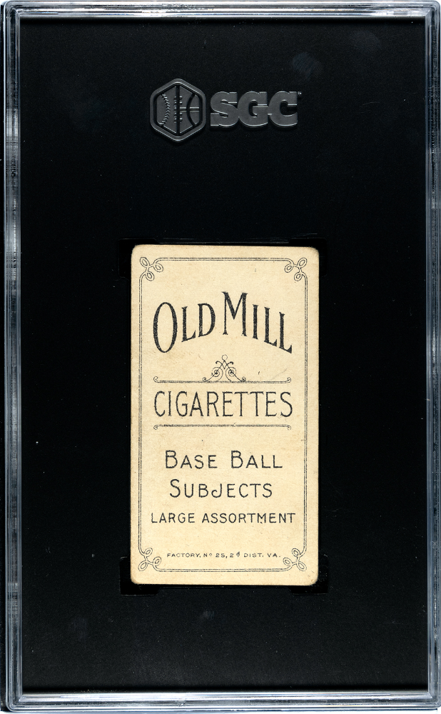 1909 Old Mill Cigarettes (T206) Kaiser Wilhelm With Bat SGC 2