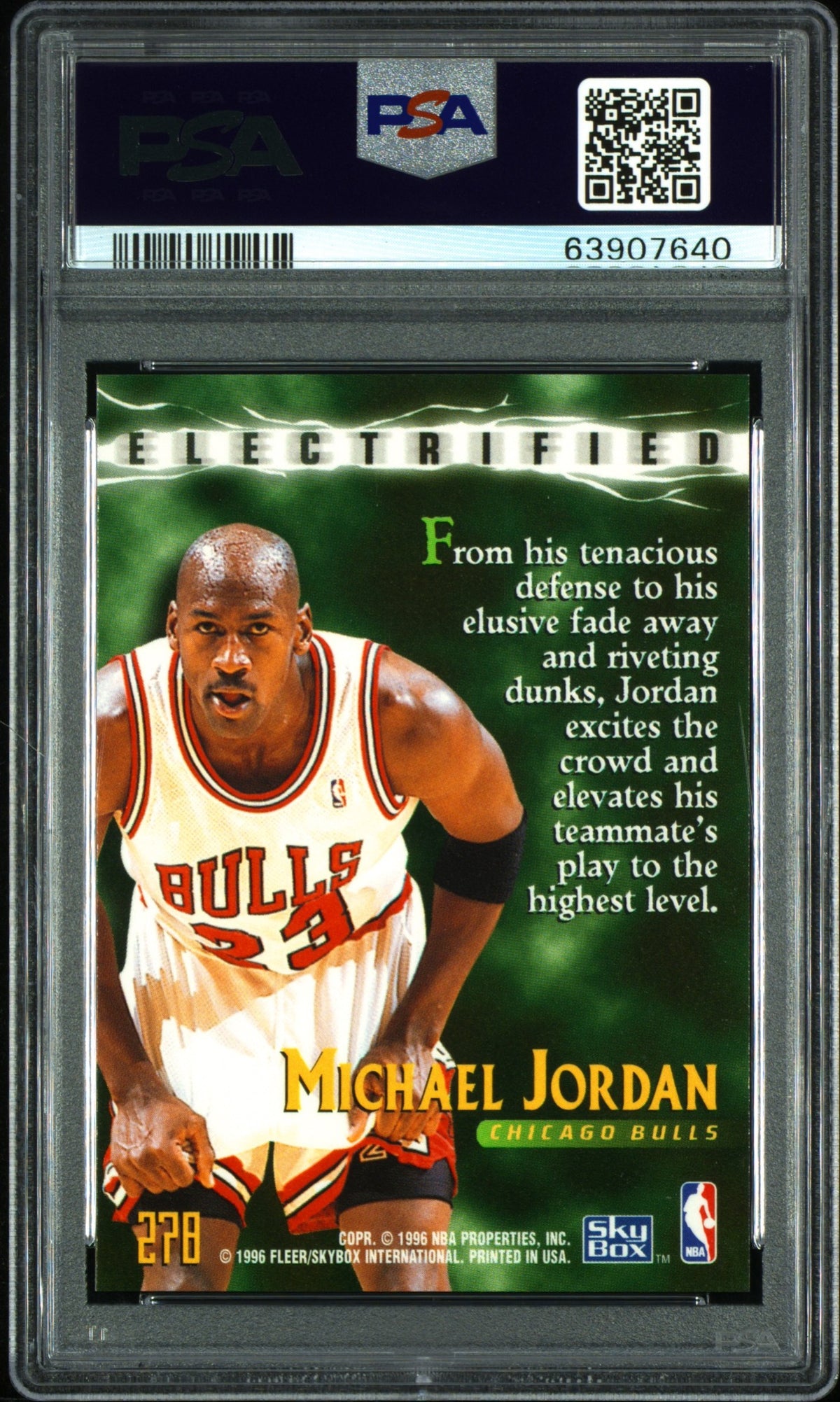 1995 Skybox Premium Michael Jordan #278 PSA 10