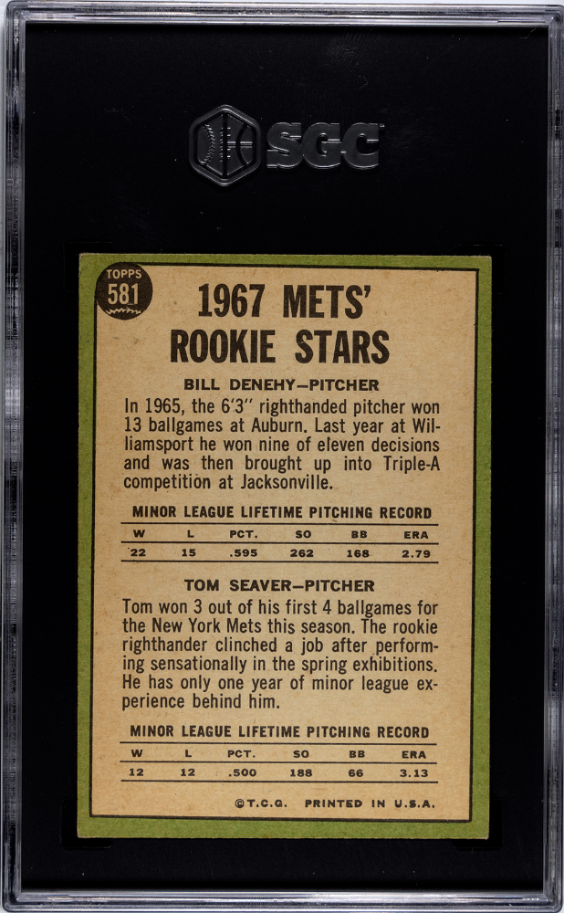 1967 Topps Tom Seaver #581 SGC 4