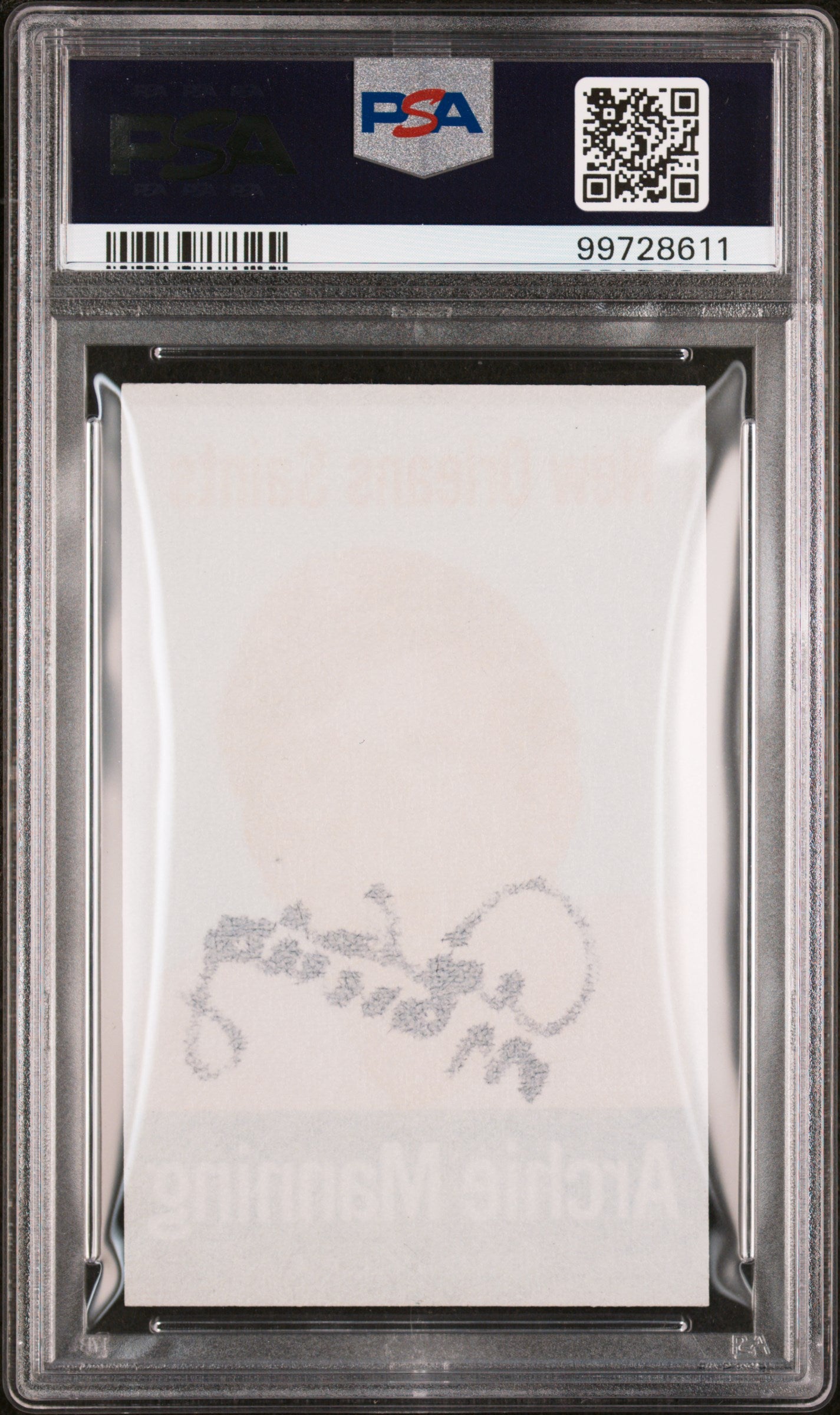 1972 Nflpa Iron Ons Archie Manning PSA 7 Auto 8