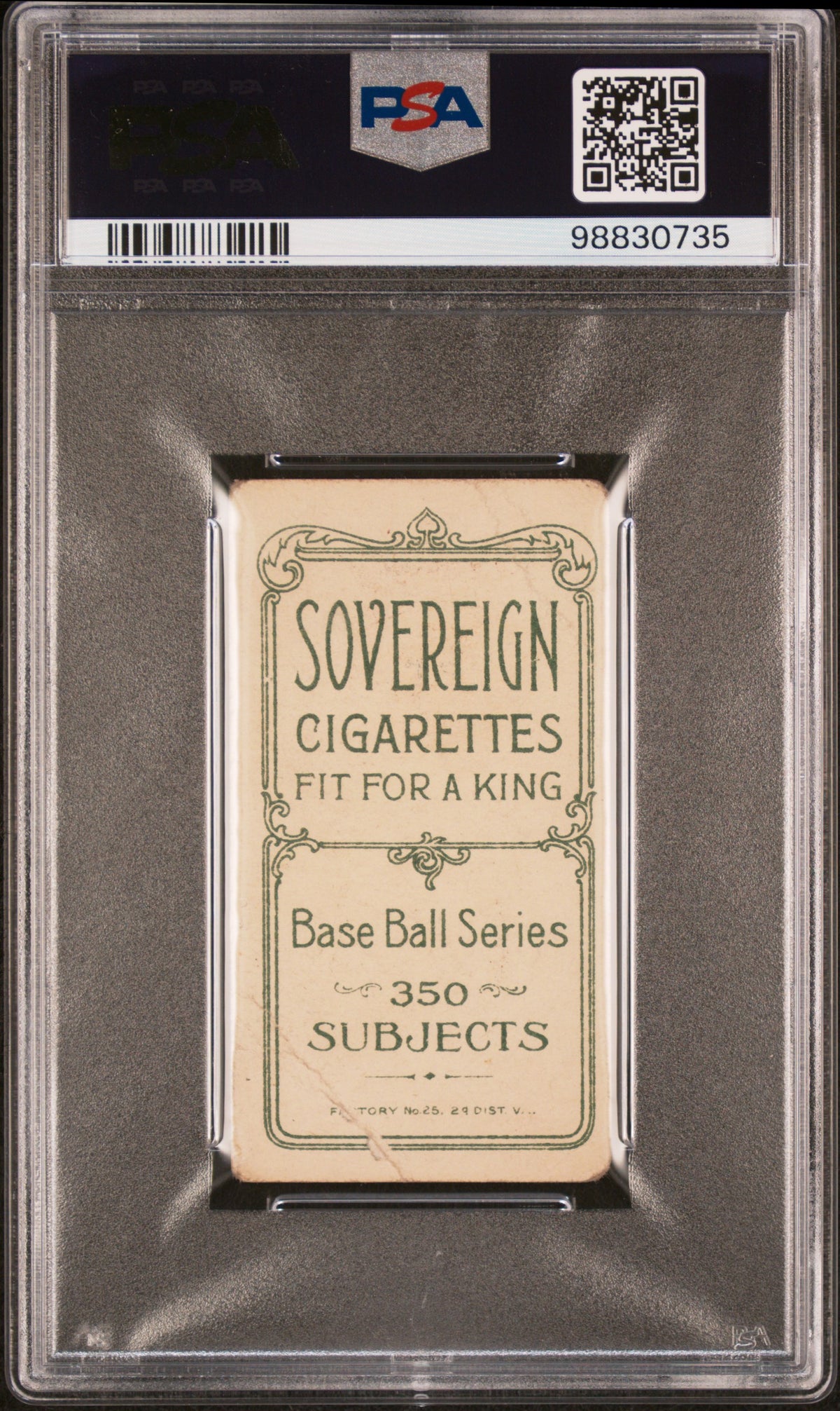 1909-11 T206 Sovereign 350 Jiggs Donohue Donahue PSA 1