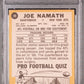 1967 Topps Joe Namath #98 PSA 4