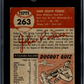 1953 Topps John Podres #263 SGC 2