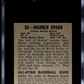 1948 Leaf Gum Co. Warren Spahn #32 SGC 8.5