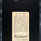 1912 Recruit Little Cigars (T207) Harry Spratt SGC 2.5