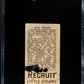 1912 Recruit Little Cigars (T207) Otto Knabe SGC 1