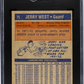 1972 Topps Jerry West #75 SGC 5