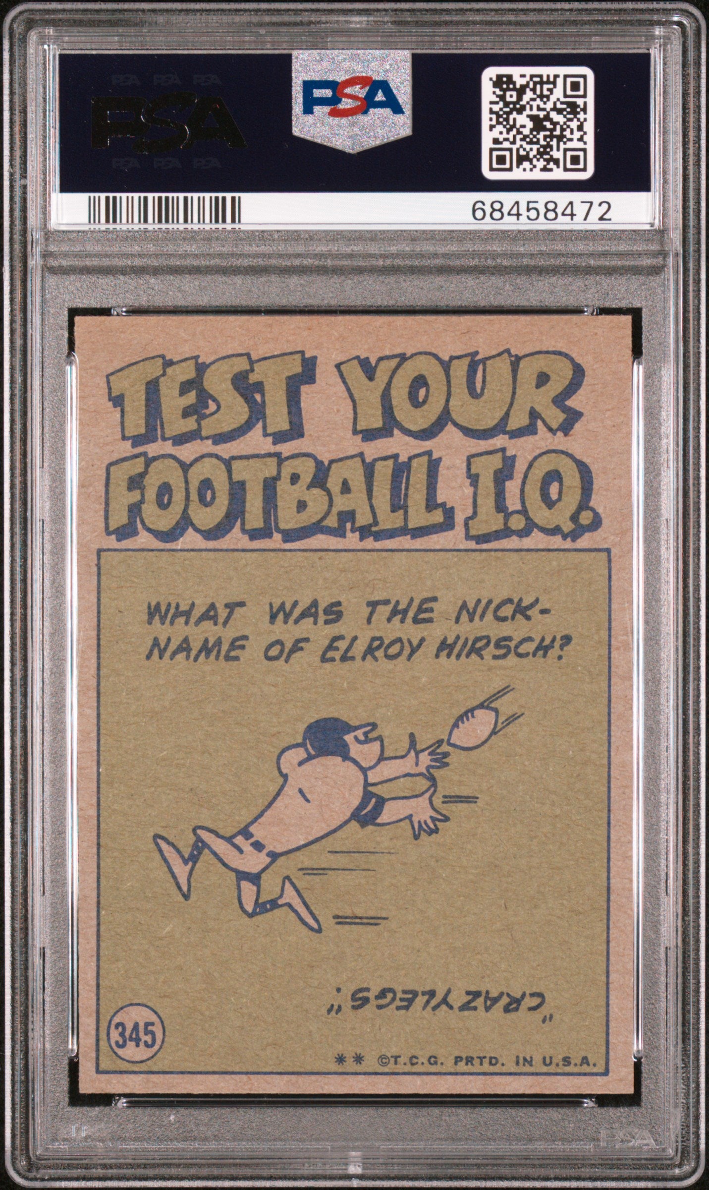 1972 Topps Doug Cunningham #345 In Action PSA 8