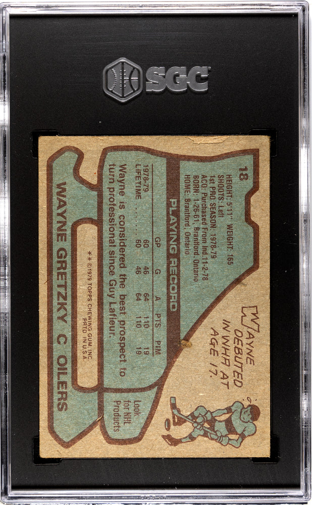 1979 Topps Wayne Gretzky #18 SGC 2.5