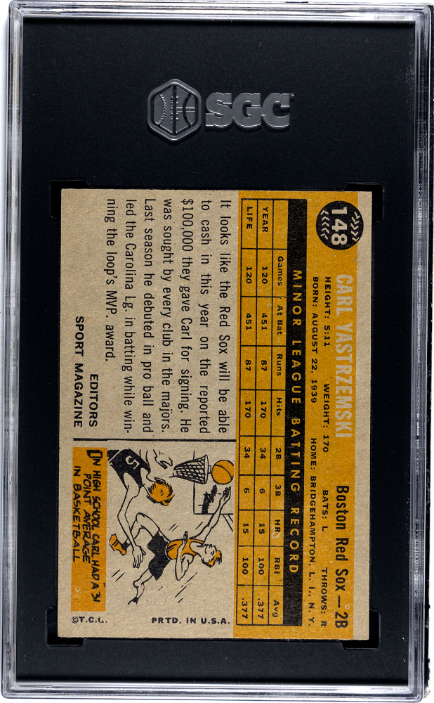 1960 Topps Carl Yastrzemski #148 SGC 6.5