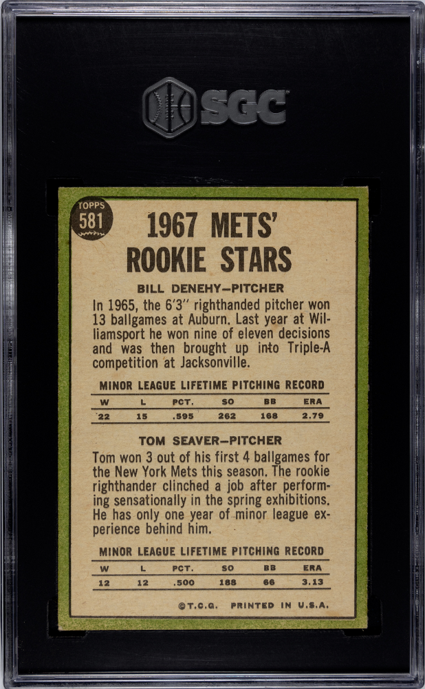 1967 Topps Tom Seaver #581 SGC 6
