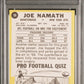 1967 Topps Milton Bradley Joe Namath #98 PSA 8