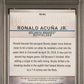 2019 Finest Origins Autograph Ronald Acuna JR  Refractor PSA 10 /25 Auto 10