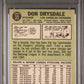 1967 Topps Don Drysdale #55 PSA 9