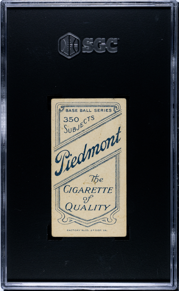 1910 Piedmont Cigarettes (T206) Bugs Raymond SGC 4