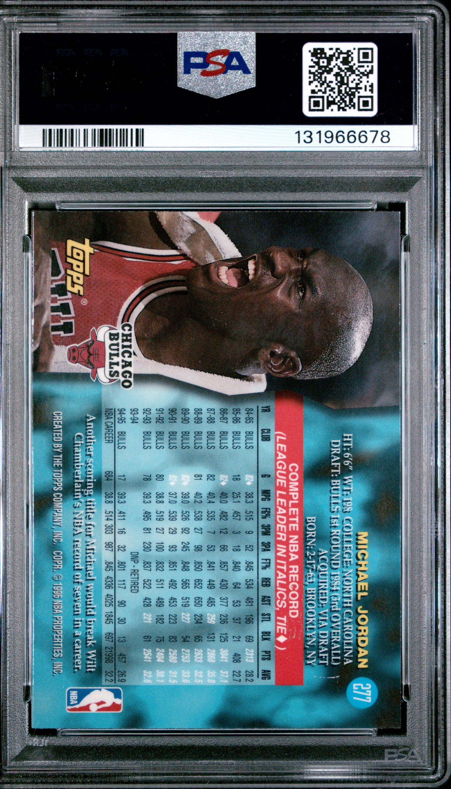 1995 Topps Power Boosters Michael Jordan #277 PSA 9
