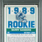 1989 Score Barry Sanders #257 PSA 8 Auto 10