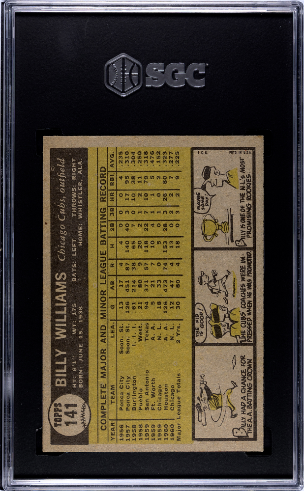 1961 Topps Billy Williams #141 SGC 8